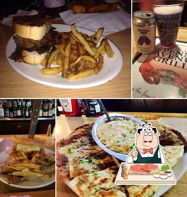 A selection of seafood dishes from Mike's Penn Avenue Grille